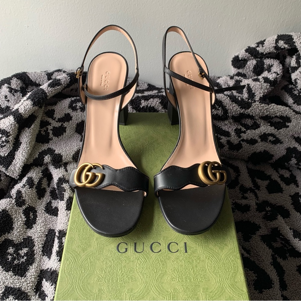 *NIB* Gucci Marmont Mid-Heel Sandal EU 42